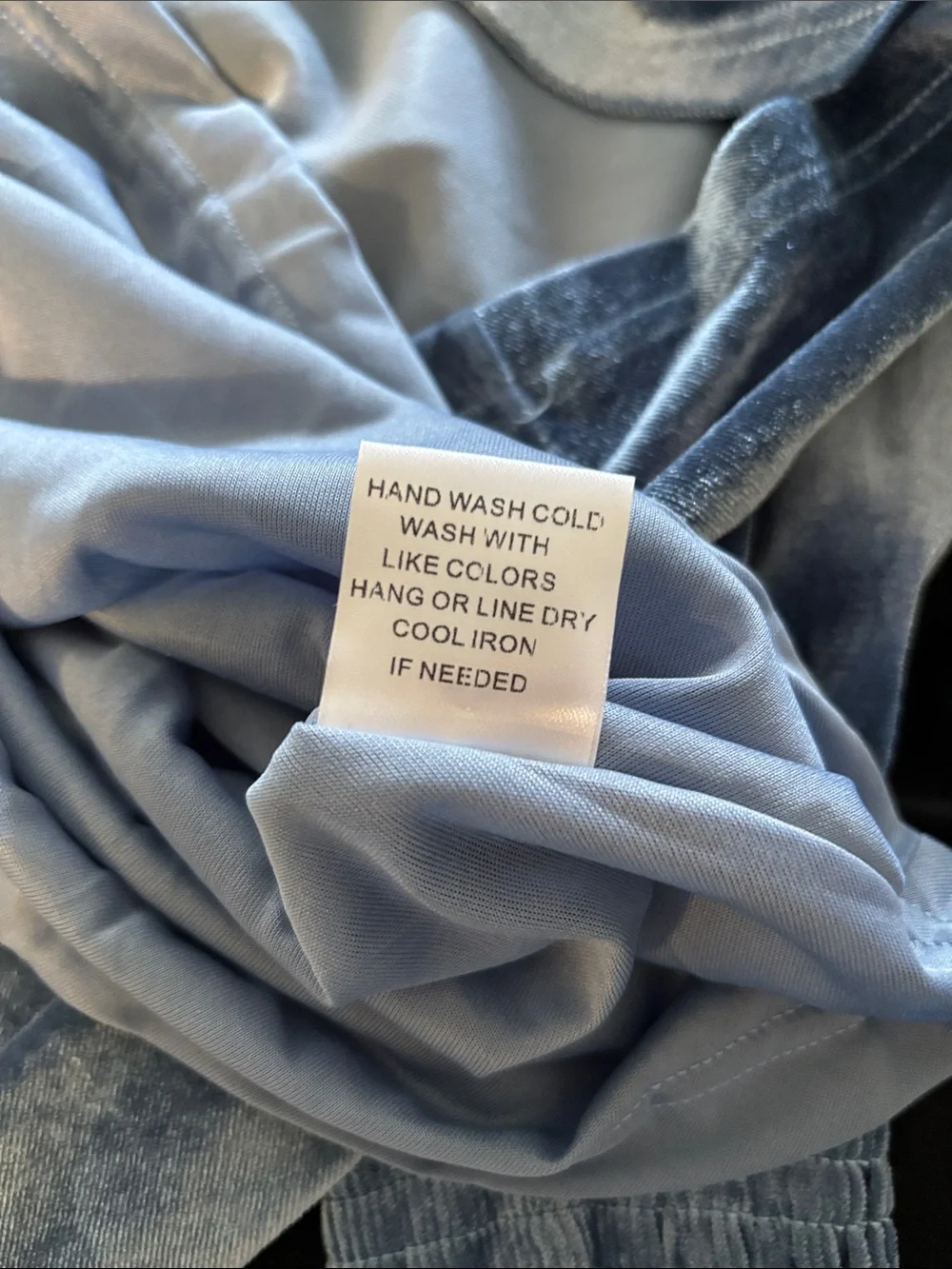NEW Baltic Born Tina Velvet Short Dress Blue Size L Mini Mock Neck Long Sleeve
